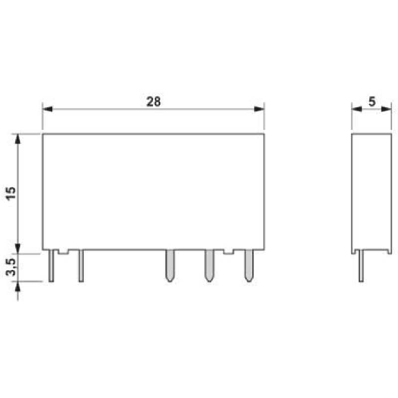 Relais de puissance miniature SPDT 6A, AgSnO, 60DC - REL-MR- 60DC/21 Relais de puissance miniature SPDT 6A, AgSnO, 60DC - REL-MR- 60DC/21-Lire la description