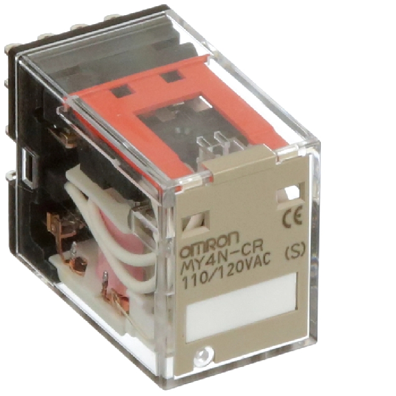 Relais 4PDT 5A-250VAC, Ind. méca., Led, RC, 24AC - MY4N-CR 24AC Relais 4PDT 5A-250VAC, Ind. méca., Led, RC, 24AC - MY4N-CR 24AC-Lire la description