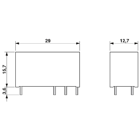 Relais de puissance miniature DPDT 10A, AgNi, 110DC - REL-MR-110DC/21-21 Relais de puissance miniature DPDT 10A, AgNi, 110DC - REL-MR-110DC/21-21-Lire la description