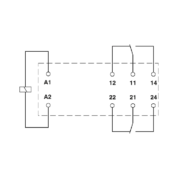 Relais de puissance miniature DPDT 10A, AgNi, 110DC - REL-MR-110DC/21-21 Relais de puissance miniature DPDT 10A, AgNi, 110DC - REL-MR-110DC/21-21-Lire la description