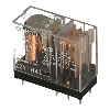 Relais C.I. 8-pin, DPDT 5A, Ag, Vertical, 24VDC - G2R-2 24VDC