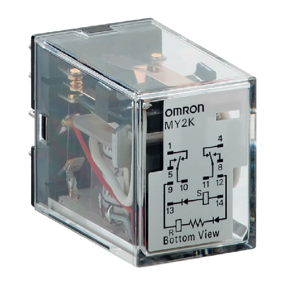 Relais 8 broches, Bistable DPDT 3A-250VAC, 12DC - MY2K-US 12VDC Relais 8 broches, Bistable DPDT 3A-250VAC, 12DC - MY2K-US 12VDC-Lire la description