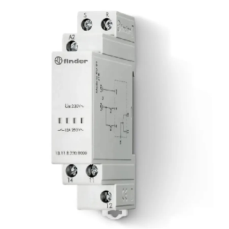 Relais bistable modulaire 1 inverseur 12A 230VAC, set et reset - 131182300000 (13.11.8.230.0000)-Lire la description