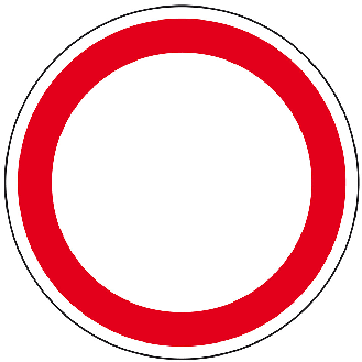 Verkehrszeichen Verbot für Fahrzeuge aller Art, Nr.250, Aluminium RA0, reflektierend, Ø600mm, DIN 67520-Beschreibung lesen
