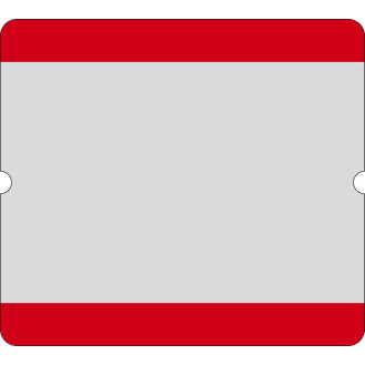 Selbstklebende Boden-Beschriftungstasche, offen, rot, PVC, 290x323mm, 10/VE-Beschreibung lesen