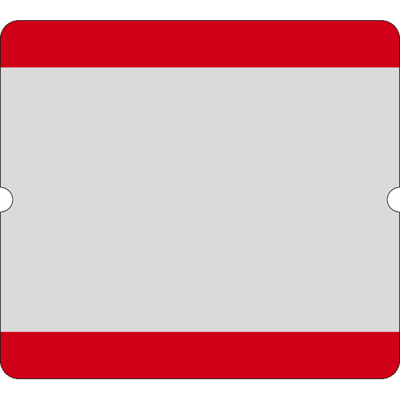 Selbstklebende Boden-Beschriftungstasche, offen, rot, PVC, 290x323mm, 10/VE-Beschreibung lesen