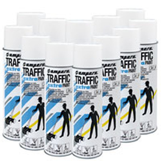 Vorteils-Set A.M.P.E.R.E. Traffic Extra Paint,SUPER-Striper,weiß,500ml,12 Dosen-Beschreibung lesen