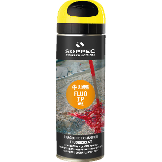 SOPPEC Markierfarbe Fluo T.P., für ca. 10 Monate, gelb, fluoreszierend, 500ml/Dose-Beschreibung lesen