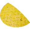 Endstück für Tempo-Stopp-Schwelle, ohne Nase, gelb, Kunststoff, 420x250x50mm