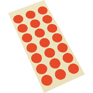 Markierungspunkt, blanko, rot, Haftpapier, ablösbar, Ø 50mm, 6/Bogen-Beschreibung lesen