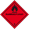 Verpackungskennzeichen Kl.3 Entz.Flüssig., Folie, seewasserbeständig, 50x50mm, 500/Rolle, IMDG-Code, GGVSEB, ADR Verpackungskennzeichen Kl.3 Entz.Flüssig., Folie, seewasserbeständig, 50x50mm, 500/Rolle, IMDG-Code, GGVSEB, ADR