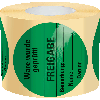 Organisationsetikett Freigabe, grün, Haftpapier, ablösbar, Ø 60mm, 500/Rolle