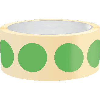 Markierungspunkt, blanko, grün, Folie, selbstklebend, Ø 50mm, 100/Rolle-Beschreibung lesen