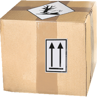 Verpackungskennzeichen Oben, Folie, seewasserbeständig, 74x105mm, 500/Rolle, IMDG-Code, ADR-Beschreibung lesen