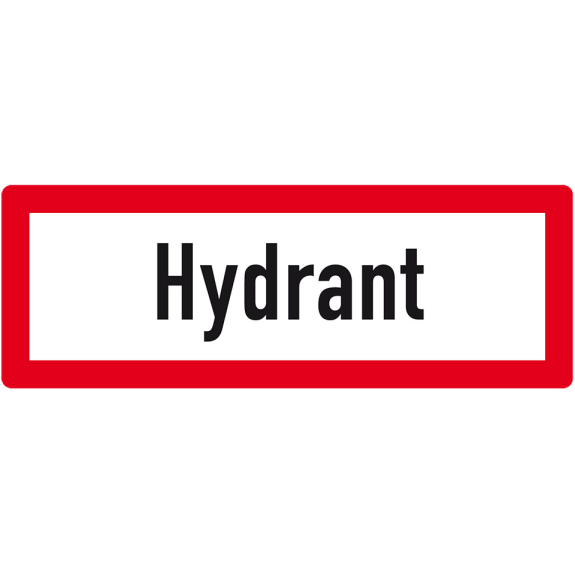 Feuerwehr-Hinweisschild Hydrant, Aluminium RA0, reflektierend, 594x210mm, DIN 4066 Feuerwehr-Hinweisschild Hydrant, Aluminium RA0, reflektierend, 594x210mm, DIN 4066-Beschreibung lesen