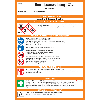Betriebsanweisung Feststoffe, CLP/GHS, Kunststoff, 210x297mm, ASR A1.3, DIN EN ISO 7010