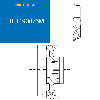 CMW - Ruota in ghisa con mozzo smontabile 3020 - Triplo ingranaggio - 12B3 - 76 denti - passo 19,05 mm