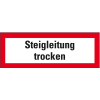 Feuerwehrzeichen Steigleitung trocken, Folie, selbstklebend, 210x74mm, DIN 4066