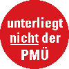 Prüfplakette unterliegt nicht der PMÜ, rot, Folie, selbstklebend,Ø 10mm,10/Bogen