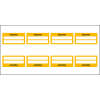 Inventaretikett Eigentum, gelb, Dokumentenfolie, selbstklebend, 60x30mm, 9/Bogen Inventaretikett Eigentum, gelb, Dokumentenfolie, selbstklebend, 60x30mm, 9/Bogen