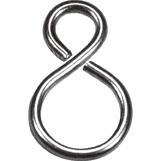 S-Haken, für Absperrketten, Stahl, Stärke 1,8mm, 10/VE-Beschreibung lesen