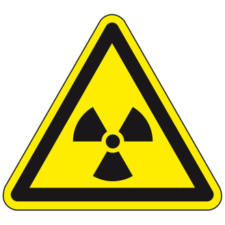 Warnschild Warnung vor radioaktiven Stoffen..., Aluminium, SL 200mm, ASR A1.3, DIN EN ISO 7010 W003-Beschreibung lesen