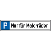 Parkplatzreservierungsschild Motorräder, mit Befestigungsset 1, 520x110mm