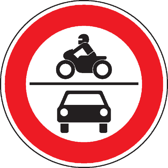 Verkehrszeichen Verbot für Kraftfahrzeuge, Nr.260, Aluminium RA1, reflektierend, Ø 600mm, DIN 67520-Beschreibung lesen
