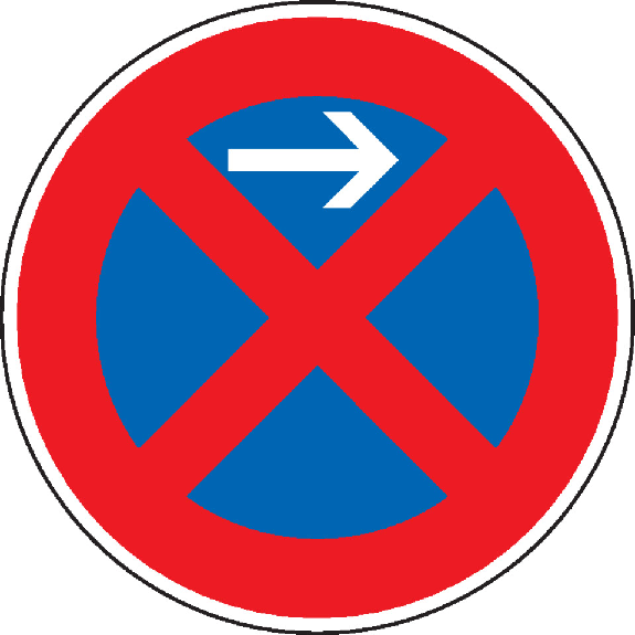 Verkehrszeichen Parkverbot Ø 600 mm Verkehrszeichen Parkverbot Ø 600 mm-Beschreibung lesen