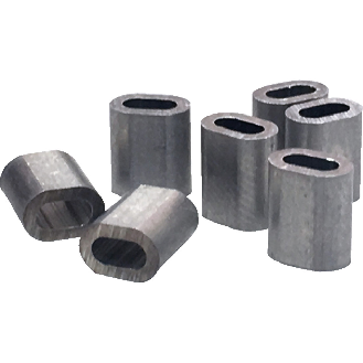 Pressösen für Feinseile, Aluminium, 6x5x3mm, 10/VE-Beschreibung lesen