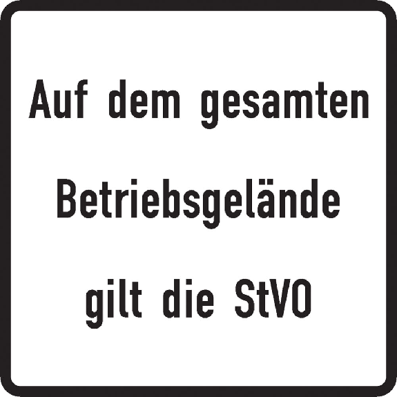 Zusatzzeichen Auf dem gesamten..., Alu 2mm reflektierend RA1i, 600x600mm-Beschreibung lesen