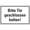 Türhinweisschild Bitte Tür geschlossen halten!, Folie, selbstklebend, 150x100mm