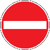 Verkehrszeichen Verbot der Einfahrt, Nr.267, Kunststoff, Ø 400mm