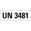 Gefahrgutaufkleber UN-Nummer 3481 Lithium-Ionen-Batterien..., 147x50mm, 250/Rolle, GGVSEB, ADR