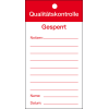 Qualitätsaufkleber Qualitätskontrolle-Gesperrt, Papier, 80x150mm, 100/Block Qualitätsaufkleber Qualitätskontrolle-Gesperrt, Papier, 80x150mm, 100/Block