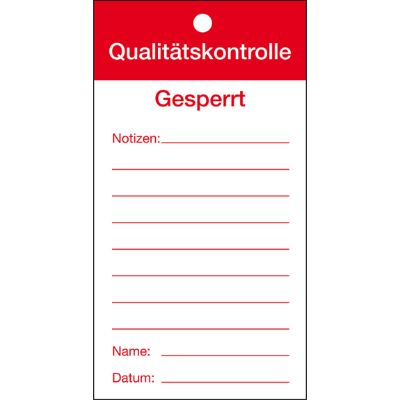 Qualitätsaufkleber Qualitätskontrolle-Gesperrt, Papier, 80x150mm, 100/Block Qualitätsaufkleber Qualitätskontrolle-Gesperrt, Papier, 80x150mm, 100/Block-Beschreibung lesen