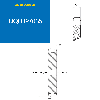 CMW - Disco prealesato - Acciaio - Doppio dente - 08B2 - 35 denti - passo 12,7 mm con foro 16 mm