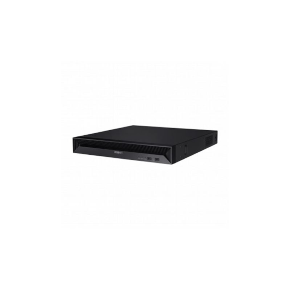 QRN-1630S Hanwha Vision, Netzwerk Video Rekorder, 16 IP Kanäle, H.265, 128Mbps, ohne HDD, HDMI, PoE-Switch-Leer más