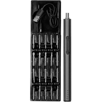 Tournevis de précision à batterie rechargeable et 20 embouts Ks tools-Lire la description