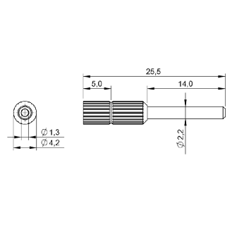 Adaptateur fibre optique Ø2,2 mm, pour montage sur BFO D13- - BFO D13-LA-EC-10 (BAM00P1)-Lire la description