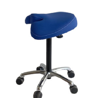 TABURETE MÉDICO DENTAL ERGONÓMICO Y DINÁMICO AZUL