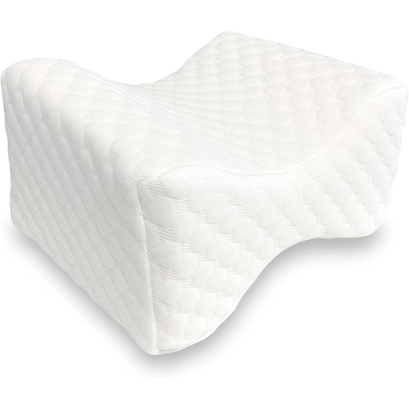 Almohada Piernas Viscoelástica - Almohada para Dormir de Lado - Cojín Rodillas para Dormir  - Lavable - Fabricada en España-Leer más