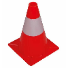 CONO SEGNALETICO IN PVC ROSSO/BIANCO