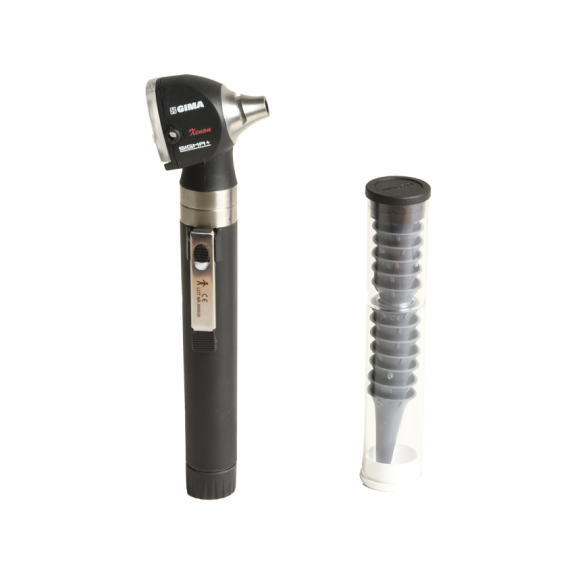 Otoscope GIMA Sigma FO Xénon 2,5 V - Couleur Noir-Lire la description