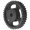 CMW - Ruota in ghisa prealesata - Ingranaggio triplo - 20B3 - 95 denti - passo 31,75 mm con foro 50 mm