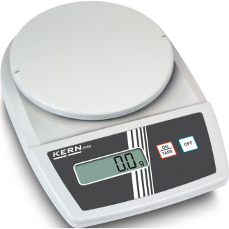 Briefwaage Wägebereich 0,5kg Bteriebetrieb Ziffernschri.0,1g Pltform-D.150mm-Beschreibung lesen