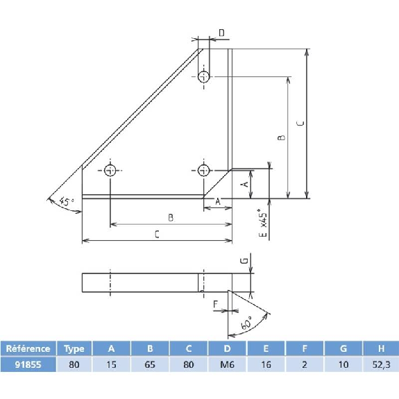 Raccord d'angle combiné RK-Compact 80 Raccord d'angle combiné RK-Compact 80-Lire la description
