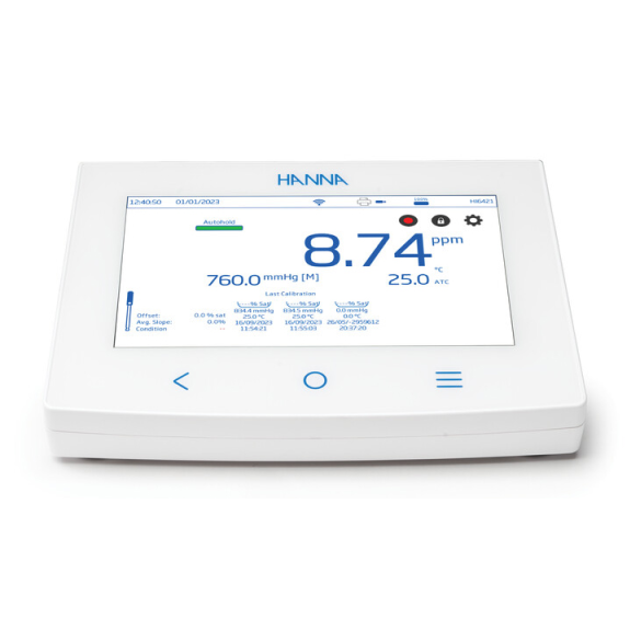 Conductímetro CE/TDS/SAL/Tª, pantalla táctil, conexión wifi, con sonda HI7631233-Leer más
