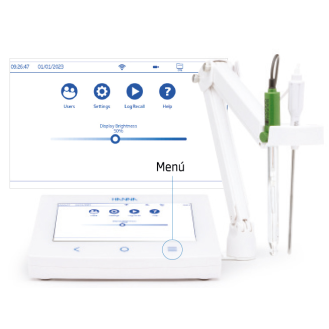 Conductímetro CE/TDS/SAL/Tª, pantalla táctil, conexión wifi, con sonda HI7631233-Leer más