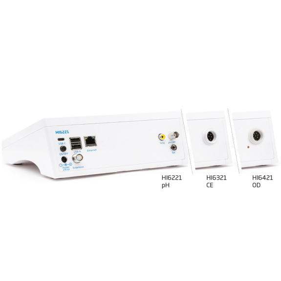 Conductímetro CE/TDS/SAL/Tª, pantalla táctil, conexión wifi, con sonda HI7631233-Leer más